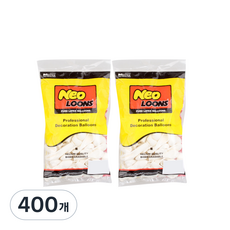 NEOTEX 圓形氣球 13cm, 標準白色, 400個