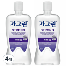 가그린 스트롱 구강청결제, 1.2L, 4개