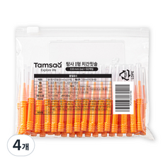 탐사 I형 치간칫솔 (휴대용 케이스증정) ss, 0.8mm, 50개입, 4개