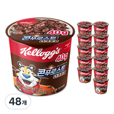 콘푸로스트 다크초코 컵 시리얼, 40g, 48개