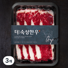 더숙성한우 산지직송 차돌양지 2등급 구이용 (냉장), 200g, 3개