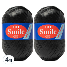 Yarna HIT SMILE 聚酯纖維線 80g, 4個, 14 黑色