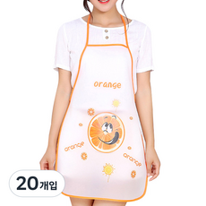 市場 Pio 廚房一次性 PVC 防水字符圍裙, 隨機出貨, 1個