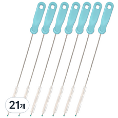 hibee 吸管清潔刷, 21個, 天藍色