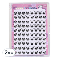 IHara 大容量免膠水假睫毛套組 DDT205-04, 2套, 黑色