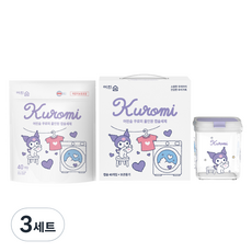 어린숨 산리오캐릭터즈 올인원 캡슐세제 쿠로미 40p + 쿠로미 보관용기 세트, 3세트