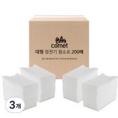 comet 大型靜電清潔布 200張, 3個