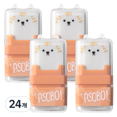 애니멀 롤러 지우개, 오렌지, 24개