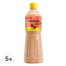 오뚜기 1000아일랜드 드레싱, 980g, 5개