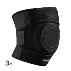 바이오브라운 2단 무릎 보호대 bm-3 블랙, 3개