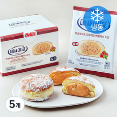 벨리푸드 바질토마토 필라델피아 크림치즈 베를리너 도넛 (냉동), 110g, 5개, 3개입