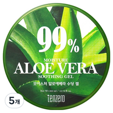 tenzero 保濕蘆薈舒緩凝膠, 5個, 300ml