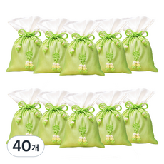 Pojangnet 傳統福袋 基本款 小, 11 黃綠色, 40個