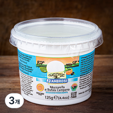 암브로시 버팔로 모짜렐라, 125g, 1개입, 3개