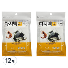 집사람 국산 일회용 다시백, 12개, 50개입, 중(M)