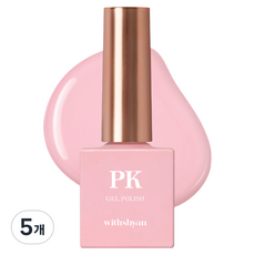 위드샨 젤 폴리쉬 컬러 젤네일, 5개, 10g, GC04 소프트핑크