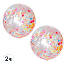 파티쇼 컨페티 풍선 100p, 종이레인보우, 200개