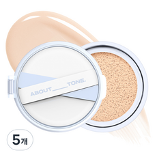 어바웃톤 워터 레이어 핏 쿠션 리필 14g, 21.5 웜 베이지, 5개