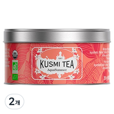 쿠스미티 유기농 아쿠아 썸머 메탈틴 잎차, 20g, 1개입, 2개
