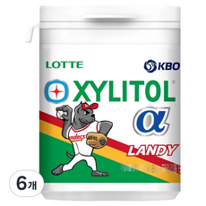 롯데자일리톨 KBO 알파 오리지날 껌 SSG 랜더스, 86g, 6개