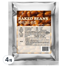 Sampo 茄汁焗豆袋裝, 1kg, 4個