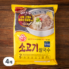 오뚜기 소고기 쌀국수 2인분, 384g, 4개