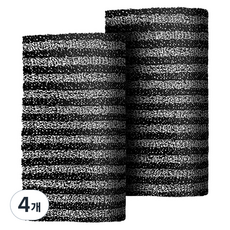 ARUA Areum Mall 低刺激超細纖維沐浴巾, 4個, 條紋, 1入