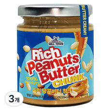 리치 땅콩버터 청크, 200g, 3개