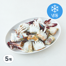 어부심 국내산 손질 꽃게 (냉동), 5개, 500g