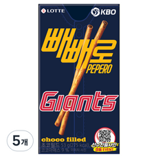 빼빼로 초코필드 KBO 롯데 자이언츠, 53g, 5개