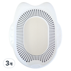 펫츠몬 고양이 냥쿠리 + 카페트 논슬립 패드 스크래쳐 세트, 화이트, 3개