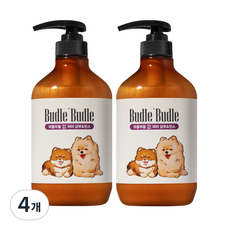 부들부들 에코랜드 퍼피 강아지 샴푸 앤 린스, 500ml, 1개입, 4개