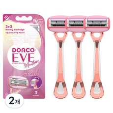 DORCO 多可樂客 Eve 女性保濕身體除毛刀, 2個, 3入