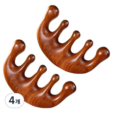 Keublancs 每日頭皮刮痧按摩器 95 x 50 mm, 4個, 白手指