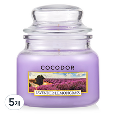 코코도르 스몰자 캔들, 라벤더앤레몬그라스, 95g, 5개