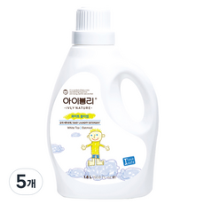 아이블리네이처 오트밀 유아세제 화이트 블러썸향 1.8L, 5개, 1.8kg