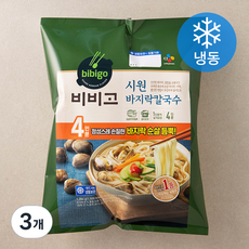 비비고 시원 바지락 칼국수 4인분 (냉동), 321g, 3개