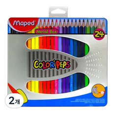 Maped Color'Peps 鐵盒色鉛筆, 24色, 2個