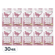더캣츠 미니 베로베로 골드 고양이간식 10g x 5p, 소간 + 치즈크림 혼합맛, 30세트