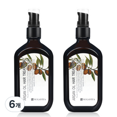 누가비타 아르간 헤어 오일 에센스 프레시 그린 플로럴 향, 100ml, 6개