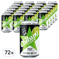 칠성사이다 제로 라임, 355ml, 72개