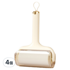 橡合杉 水洗粘毛器 黃色, 4個