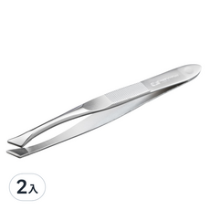 KAI 貝印 眉夾(斜口) 不鏽鋼材質 精準夾毛 輕鬆打造完美眉型, HL-0401, 2支