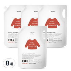 아이오감 베이비 섬유세제 리필, 2.1L, 8개