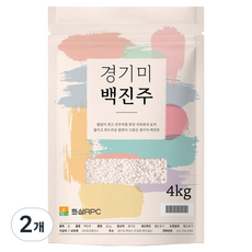 경기미 백진주, 2개, 상등급, 4kg