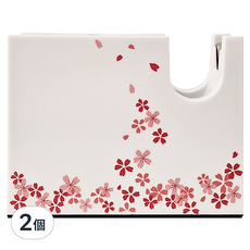 ABEL 力大牌 勻 方寸 膠帶台 彩繪紀念版 TD140 NO.03932-2, 落櫻繽紛, 2個