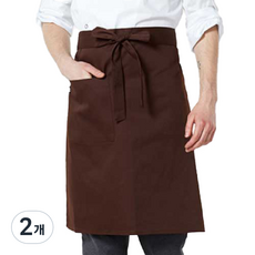 UNISTORE 腰部型單色圍裙 A-30, 棕色(A-302), 2個