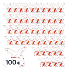 스타리움 간식 답례품 구디백 간단 포장봉투, Happy, 100개