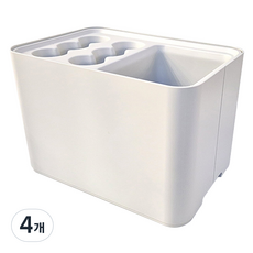 Winprice 方形10格雨傘架, 4個, 白色