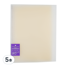 KyOKUTO 半透明資料夾附索引袋26孔 B5, 白色, 5本